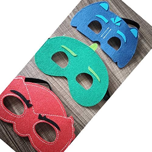 Bulk Superhero Capes for Kids – Satin Capes and Felt Masks With Embodied Three Bracelets for Boys and Girls Superhero Toys Costume 2-12 Year for boys party Gifts P-J